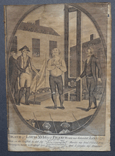 Load image into Gallery viewer, Death of Louis XVI King of France, contemporary engraving pub by C Sheppard