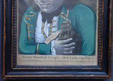 Load image into Gallery viewer, Twenty Thousand I've got - How Lucky's My Lot 18C Droll mezzotint  original frame