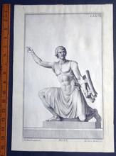 Load image into Gallery viewer, Miles ( Soldier) 18c engraving Campiglia eng.by Frerra