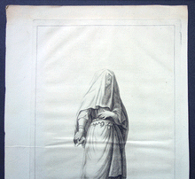 Load image into Gallery viewer, Jewish woman going to the synagogue  / Joodsche Vrouw Gaande na de Synagoge Bleyswyck