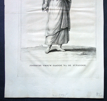 Load image into Gallery viewer, Jewish woman going to the synagogue  / Joodsche Vrouw Gaande na de Synagoge Bleyswyck