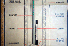 Load image into Gallery viewer, Electric Water heater  poster for the ‘Electrical Association for Women’