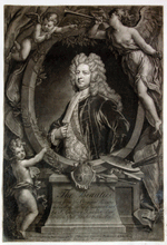 Load image into Gallery viewer, Godfrey Kneller, frontispiece to the Hampton Court Beauties, 18c mezzotint