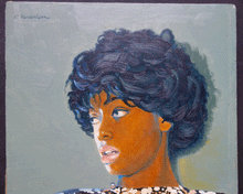 Load image into Gallery viewer, Soul Singer oil painting by Simon Vanderlaan