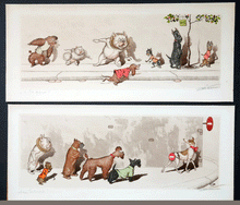 Load image into Gallery viewer, 'Sens interdit' and 'a la queue' Boris OKlein Dirty Dogs of Paris