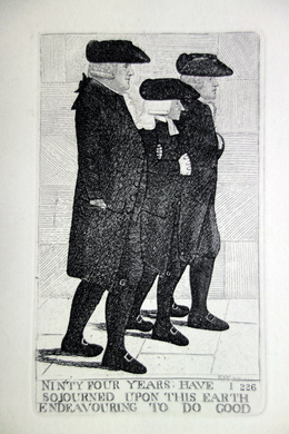 John Wesley, Dr. Hamilton, and the Rev. Mr. Cole etching by John Kay