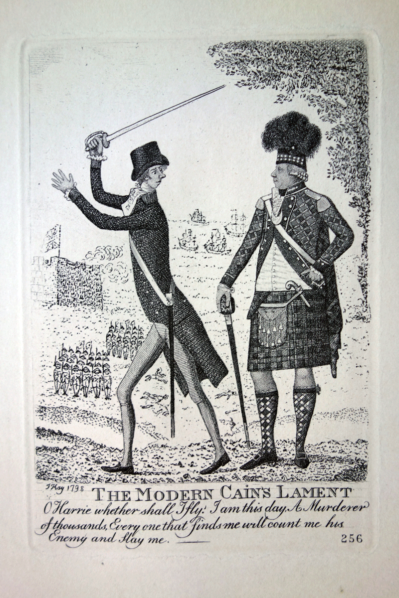 he Right Hon. William Pitt and Henry Dundas, afterwards Lord Melville The Modern Cain's Lament