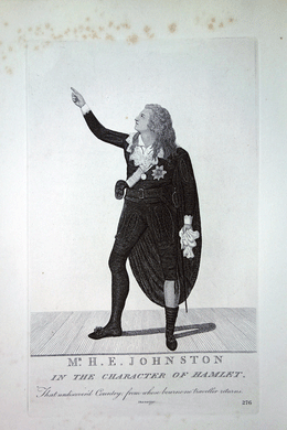 Mr H. E. Johnston in the character of Hamlet