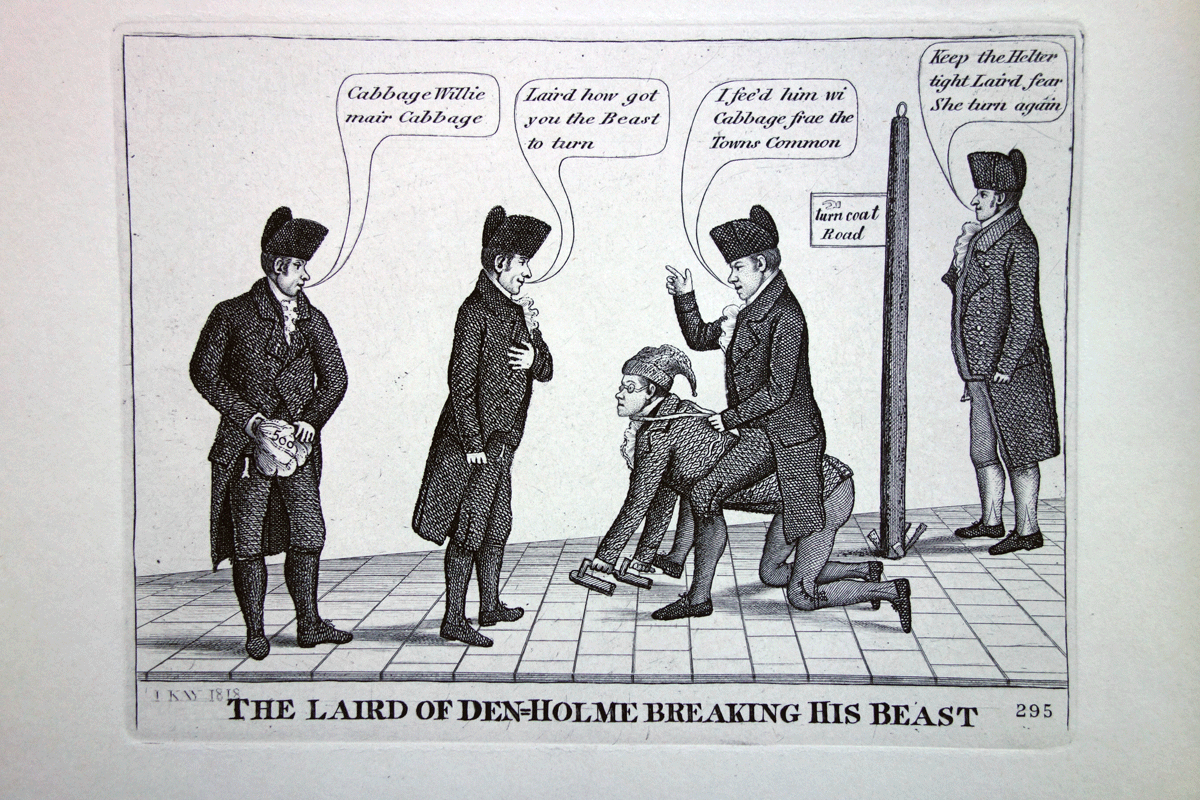  Training a Councillor - Antique Print by John Kay, 