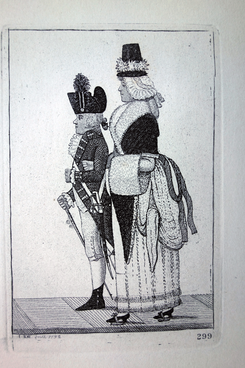 Captain Blair and his Wife, Who, Though a Tall Woman, Always Wore High-heeled Shoes 