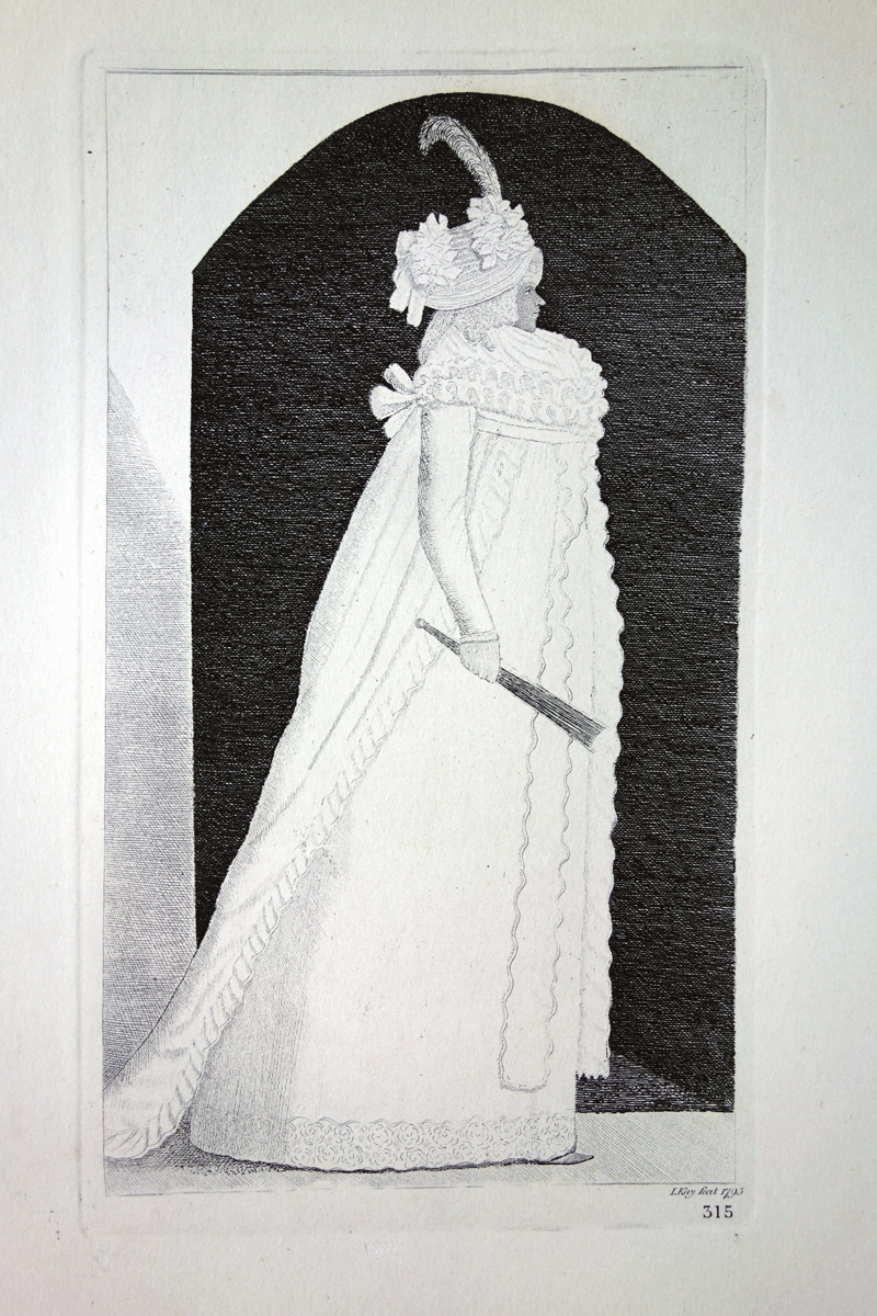 Mrs Smith, In The Costume of 1795 John Kay etching