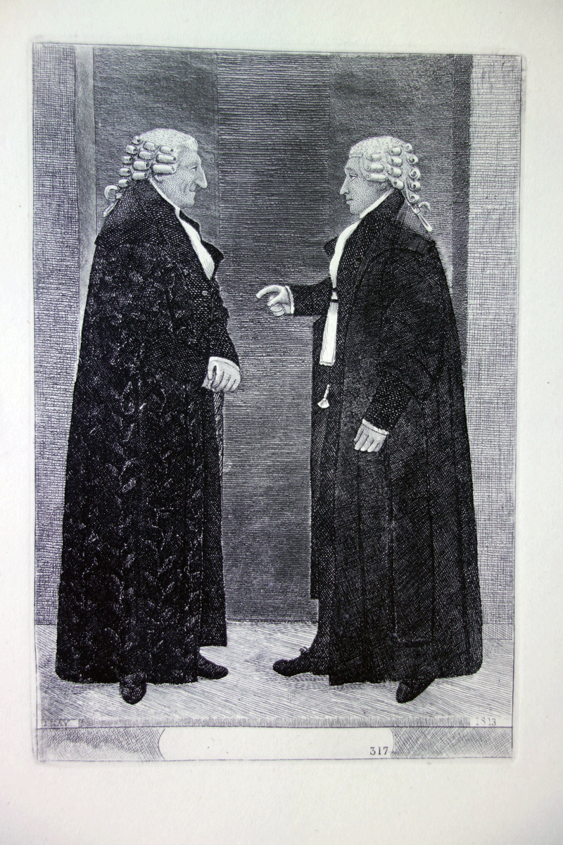 A Colquhoun, Esq., of Killermont, Lord Advocate of Scotland, and A Maconachie, Esq., (Now Lord Meadowbank) Then Solicitor-General