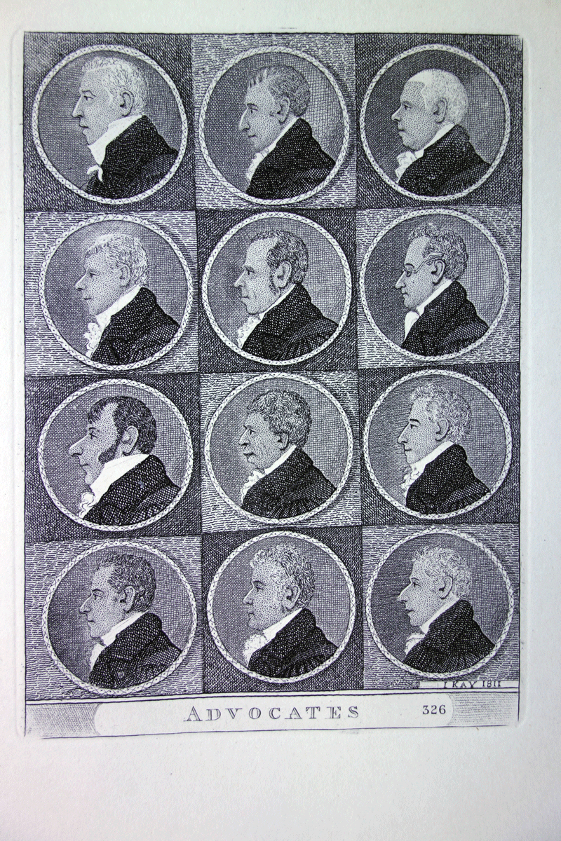 Advocates without Wigs etching by John Kay