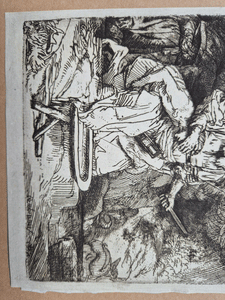 Rembrandt Abraham's Sacrifice etching heliogravure Armand Durand