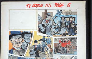 Storyboard for Alias Smith and Jones Colin Andrew  TV Action comic #115