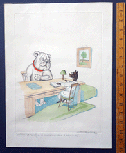 Load image into Gallery viewer, Boris  O‘Klein dogs etching     ‘Doctor, I have an inferiority complex’  ‘Docteur, je souffre d’un compl