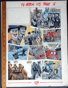 Storyboard for Alias Smith and Jones Colin Andrew  TV Action comic #115