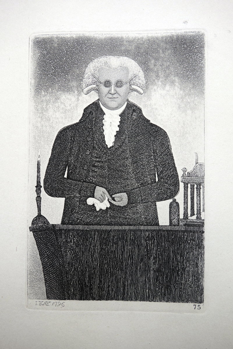 Dr. Henry Moyes, Lecturer on Chemistry etching by John Kay