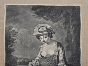Earth 18c Mezzotint Houston after Mercier