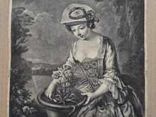 Load image into Gallery viewer, Earth 18c Mezzotint Houston after Mercier