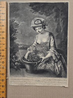 Earth 18c Mezzotint Houston after Mercier