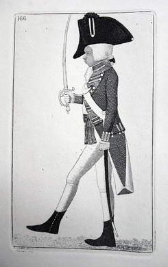 Ensign MacDougal, Of the Hopetoun Fencibles John Kay etching