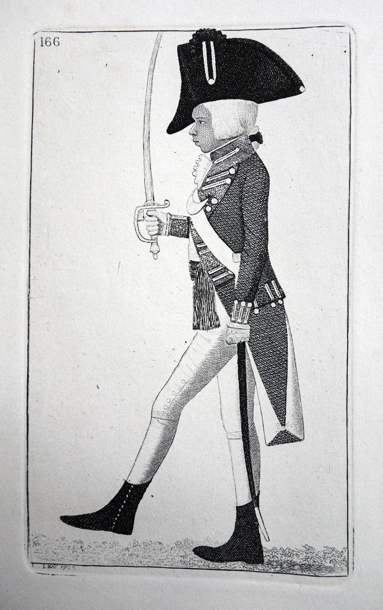 Ensign MacDougal, Of the Hopetoun Fencibles John Kay etching