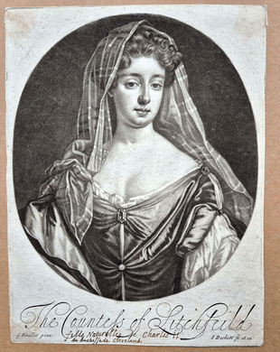 The Countess of Litchfield, mezzotint by Isaac Beckett, after Sir Godfrey Kneller