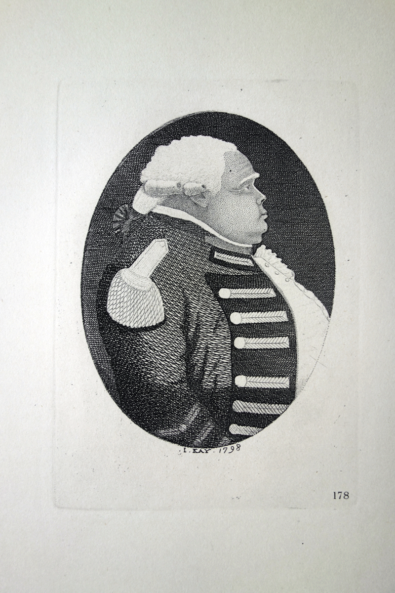 The Right Hon. The Earl of Moira, Commander-In-Chief of the Forces in Scotland John Kay etching 18c