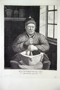 William Wilson or “Mortar Willie” aged 107  Jihn Kay etching 18c