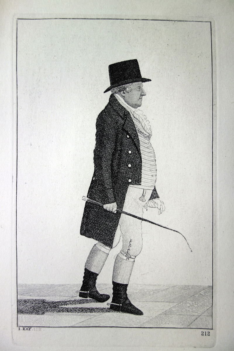 Mr. George Williamson, King’s Messenger and Admiral Macer for Scotland  John Kay etching 18c