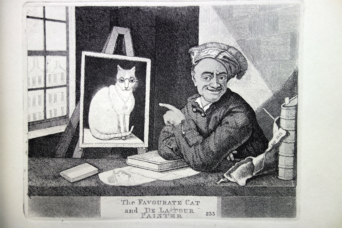 M. de Latour, Painter to the King of France, etc. John Kay etching 18c