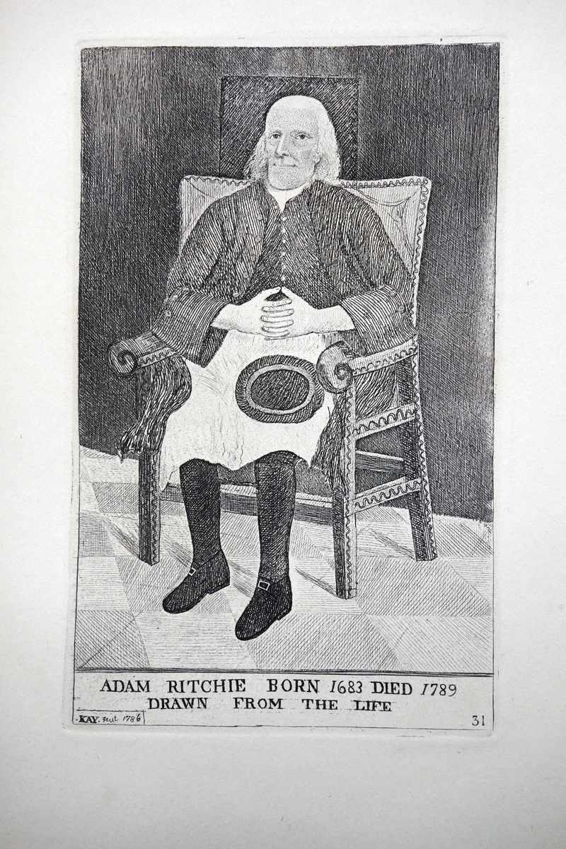 Adam Ritchie John Kay 18c etching