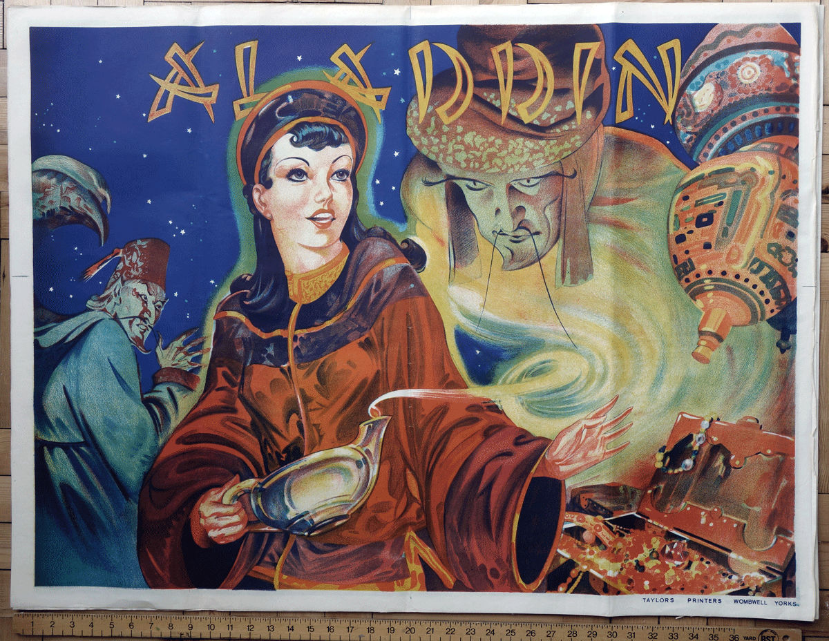 Aladdin 1930s theatre poster
