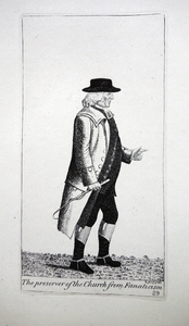 Alexander Carlyle, D.D., Inveresk John Kay etching 18c