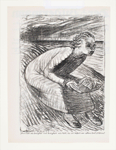 Load image into Gallery viewer, Barlach Wem Zeit wie Ewigkeit und Ewigkeit wie Zeit, der ist befreit von allem Leid lithograph