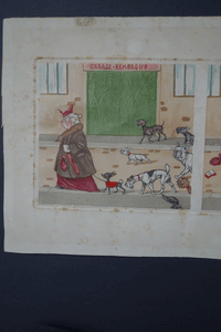 Boris OKlein dogs early triptych