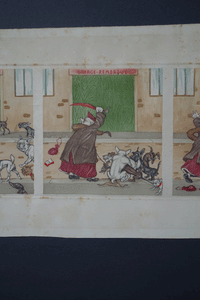 Boris OKlein dogs early triptych