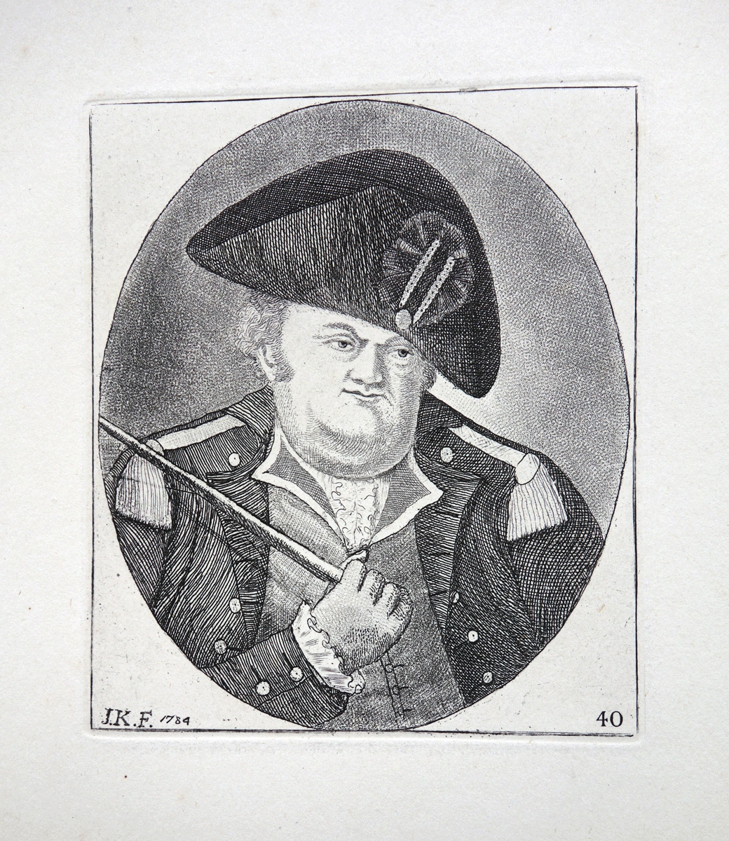 Colonel Hunter John Kay etching18c