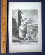 Load image into Gallery viewer, The Cottage Beauty R Sayer Fleet Street 1786 18c mezzotint