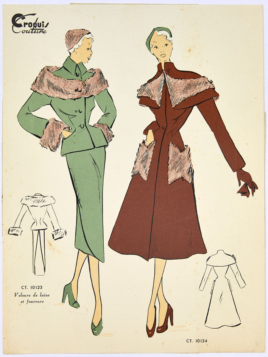 Croquis Couture 50s fashion plate 7