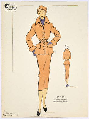 Croquis Couture 50s fashion plate 8