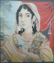 Load image into Gallery viewer, Indian Princess miniature painting