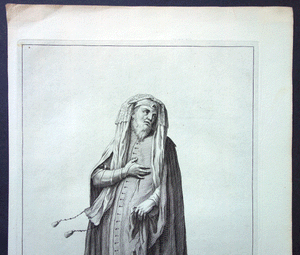 Costume of a praying Jew / Kleed eenes biddenden joods Bleyswyck