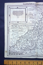 Load image into Gallery viewer, Holy Land divided among the 12 tribes ‘Des Heiligen Landes etc’ map Munster