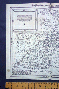 Holy Land divided among the 12 tribes ‘Des Heiligen Landes etc’ map Munster