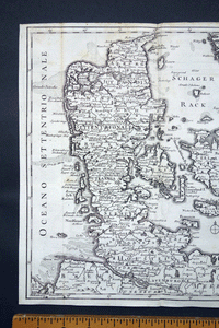 Denmark Map Isaac Tirion 'Carta Nuova del Regno di Danimarca '