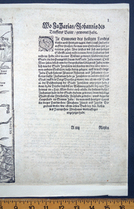 Holy Land map  ‘Tafel des Heiligen Landes zu dem Newen Testament Dienlich’ Bunting