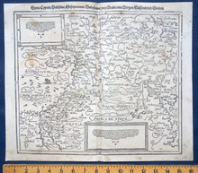 Load image into Gallery viewer, Syria, Cyprus, Palestine etc map Cosmographia Universalis Munster