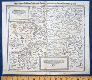 Syria, Cyprus, Palestine etc map Cosmographia Universalis Munster